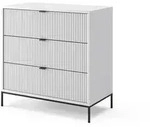 Vicco Kommode, Wei&szlig;, Holzwerkstoff, 3 Schubladen, Rechteckig, 80x81.2x42 cm,