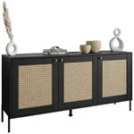 Lookway Kommode, Schwarz, Holzwerkstoff, 154x79x40 cm, Wohnzimmer, Kommoden &