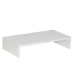 CARO-M&ouml;bel Monitorst&auml;nder, Wei&szlig;, Holzwerkstoff, Mode, 50x10x27 cm,...