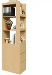 Stilvora B&uuml;cherregal, Eiche, Metall, Holzwerkstoff, Glas, 2 F&auml;cher, 3...
