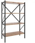 Mid.you Regal, Honigeiche, Holzwerkstoff, 4 F&auml;cher, 66x121x34 cm, stehend,