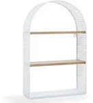 [en.casa] Wandregal, Wei&szlig;, Holzwerkstoff, Metall, 34.5x53x13.5 cm, Wohnzimmer,