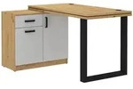 Masseno Schreibtisch, Eiche Artisan, Holzwerkstoff, 1 Schubladen, Rechteckig,