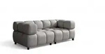 Fun M&ouml;bel Sofa, Hellgrau, Textil, 192x71x96 cm, Wohnzimmer, Sofas & Couches,...