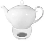 Seltmann Weiden Teekanne, Wei&szlig;, Keramik, Rund, Kaffee & Tee, Kannen, Teekannen