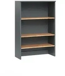 Vicco Badschrank, Anthrazit, Honigeiche, Holzwerkstoff, 3 F&auml;cher, Rechteckig,