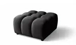 Fun M&ouml;bel Polsterhocker, Schwarz, Textil, 96x42x96 cm, Wohnzimmer, Hocker
