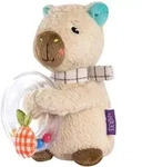 Fehn Rassel Capybara Clara, Mehrfarbig, Textil, F&uuml;llung: Polyester, 5.5x5x12.5 cm,