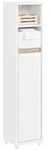 SoBuy Toilettenschrank,, Wei&szlig;, Holzwerkstoff, 20x96x20 cm, Badaccessoires