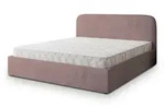 Masseno Polsterbett, Rosa, Textil, Schlafzimmer, Betten, Polsterbetten