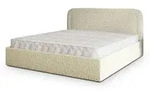 Masseno Polsterbett, Creme, Textil, Schlafzimmer, Betten, Polsterbetten