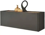 Furn.Design H&auml;ngeschrank, Grau, Eiche Wotan, Holzwerkstoff, Metall,