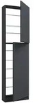Mid.you Schuhschrank Fulisa, Anthrazit, Holzwerkstoff, 50x180x17 cm, stehend,