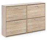 Kadima Design Schuhschrank, Beige, Holz, Rechteckig, 120x81x24 cm, Garderobe,