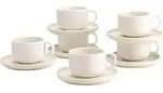 Creatable Tassenset Uno Offwhite, Wei&szlig;, Keramik, 12-teilig, Kaffee & Tee, Tassen,