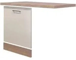 FlexWell Geschirrsp&uuml;lerfront, Sonoma Eiche, Kaschmir, Holzwerkstoff, 110x85x60 cm,
