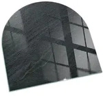 Tulup Glasplatte, Schwarz, Glas, Quadratisch, 100x100x0.4 cm, Kleinm&ouml;bel,...