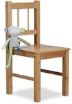 Relaxdays Stuhl, Hellbraun, Holz, Bambus, 27x57x29 cm, Kinderzimmer & Jugendzimmer,