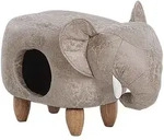 Beliani Hocker, Grau, Textil, 1-Sitzer, Freiform, 34x38x63 cm, Wohnzimmer, Hocker