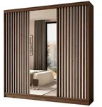 Masseno Schwebet&uuml;renschrank, Nussbaum, Holzwerkstoff, 6 F&auml;cher, 4 Schubladen,