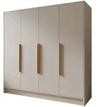 Masseno Dreht&uuml;renschrank, Kaschmir, Holzwerkstoff, 8 F&auml;cher, Rechteckig,...