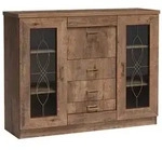 Masseno Kommode, Bronze, Holzwerkstoff, 3 Schubladen, 140x110x44 cm, Wohnzimmer,