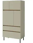 Masseno Kommode, Hellgr&uuml;n, Holzwerkstoff, 2 Schubladen, 80x165x40 cm,...