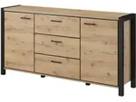 Lomado Sideboard, Braun, Holzwerkstoff, 180x91x41 cm, Wohnzimmer, Kommoden &