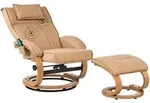 Beliani Massagestuhl, Hellbraun, Kunststoff, 68x98x82 cm, Wohnzimmer, Sessel,