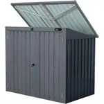 M&uuml;lltonnenbox, Anthrazit, Metall, 158x134x101 cm, CE, Aufbewahrung &...
