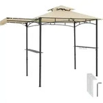tectake Grillpavillon, Sand, Kunststoff, Rechteckig, 150x250x316 cm,...