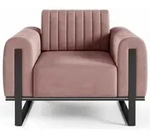 Selsey Sessel, Pink, Metall, 1-Sitzer, Rechteckig, 106x79x92 cm, Wohnzimmer,...
