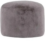 icon Sitzpouf, Grau, Textil, Rund, 55x35x55 cm, Hergestellt in Deutschland,