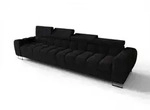 Fun M&ouml;bel Sofa, Schwarz, Textil, 335x95x97 cm, Wohnzimmer, Sofas & Couches,...