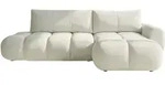 Mirjan24 Ecksofa, Creme, Kunststoff, 5-Sitzer, L-Form,L-Form, 285x172 cm,...