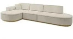 Altdecor Ecksofa, Ecru, Textil, 4-Sitzer, L-Form, 328x171 cm, Wohnzimmer, Sofas...