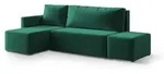 Masseno Ecksofa, Gr&uuml;n, Holz, 4-Sitzer, L-Form,L-Form, 261x143 cm, Wohnzimmer,...