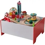 Teamson Kids Eisenbahn, Mehrfarbig, Holzwerkstoff, 47x62 cm, Spielzeug,