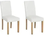 Beliani Esszimmerstuhl, Wei&szlig;, Holz, 1-Sitzer, 42x93x59 cm, Esszimmer, St&uuml;hle,