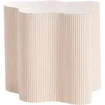 Beliani Beistelltisch, Wei&szlig;, Holzwerkstoff, Freiform, 45x45x46 cm, Wohnzimmer,