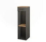 Vicco Weinregal, Honigeiche, Anthrazit, Holzwerkstoff, 2 F&auml;cher, Rechteckig,