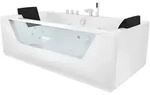 AcquaVapore by Sandra Jentho Whirlpool, Wei&szlig;, Glas, Kunststoff, Metall, Rechteckig,