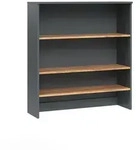 Vicco Badschrank, Anthrazit, Honigeiche, Holzwerkstoff, 3 F&auml;cher, Rechteckig,