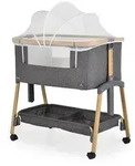 Cangaroo Beistellbett, Grau, Metall, 48x80 cm, Babym&ouml;bel, Babybetten,...