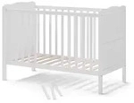 VitaliSpa Babybett, Wei&szlig;, Holz, Rechteckig, 60x120 cm, Babym&ouml;bel, Babybetten,