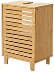 [en.casa] Waschbeckenunterschrank, Natur, Holz, Bambus, 40x60x30 cm, Badezimmer,