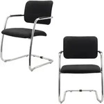 b&uuml;m&ouml; Freischwinger, Schwarz, Metall, Rechteckig, 56x81x59 cm, FSC Mix,