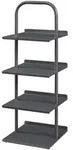 [en.casa] Schuhregal, Anthrazit, Metall, 34x96x32 cm, Garderobe,...