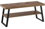 Kadima Design Schuhbank, Braun, Metall, Rechteckig, Kufe, 100x41x40 cm, Esszimmer,