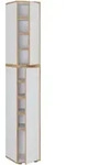 Mid.you Schuhschrank, Wei&szlig;, Honigeiche, Holzwerkstoff, 7 F&auml;cher, 30x183x33 cm,